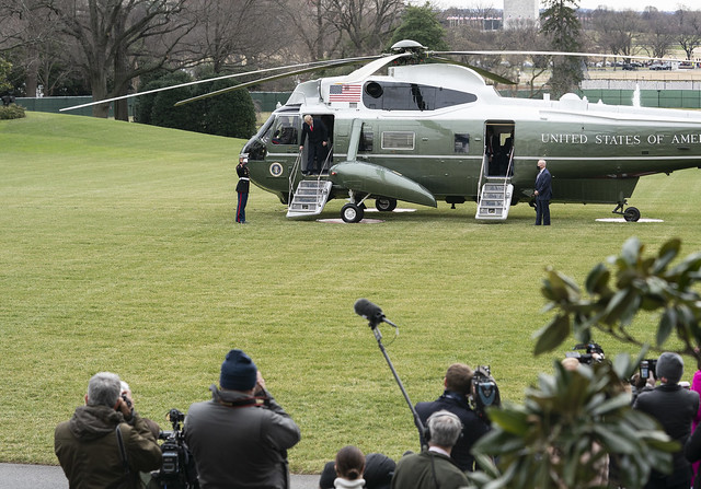 President Trump Returns to the White House
