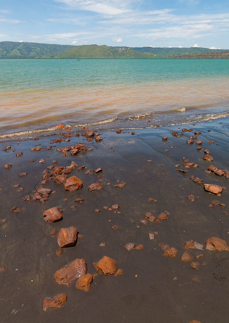 Rocks on a beach, East New Britain Province, Rabaul, Papua New Guinea