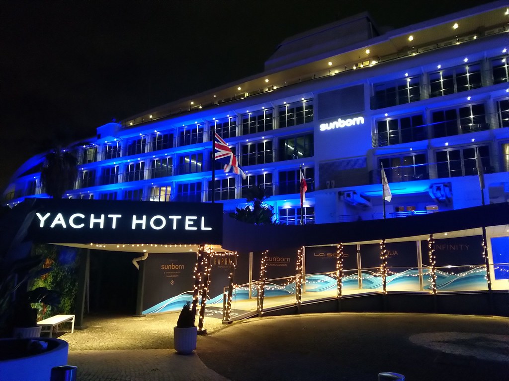 Entrance to the Sunborn Yacht Hotel Gibraltar