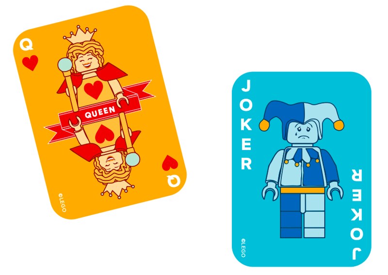 LEGO Brick Playing Cards Royal Suits