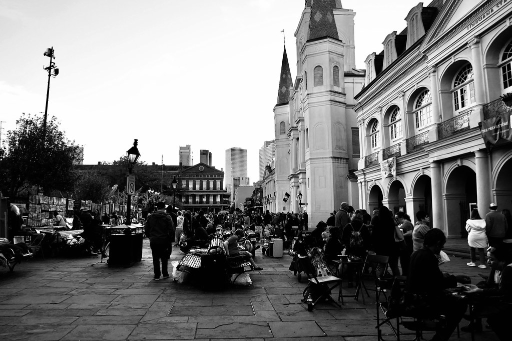 Jackson Square in the evening, New Orleans