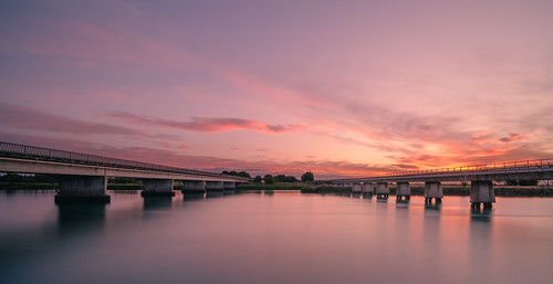 ankh bridge bridges caldwell clouds dusk hastings hawkesbay light longexposure napier newzealand ngaruroro orange purple river sky sunset tide water