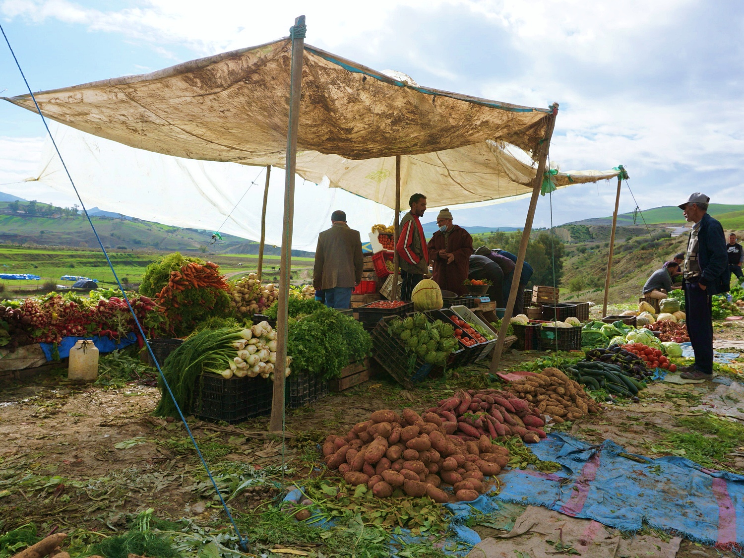 Morocco countryside market