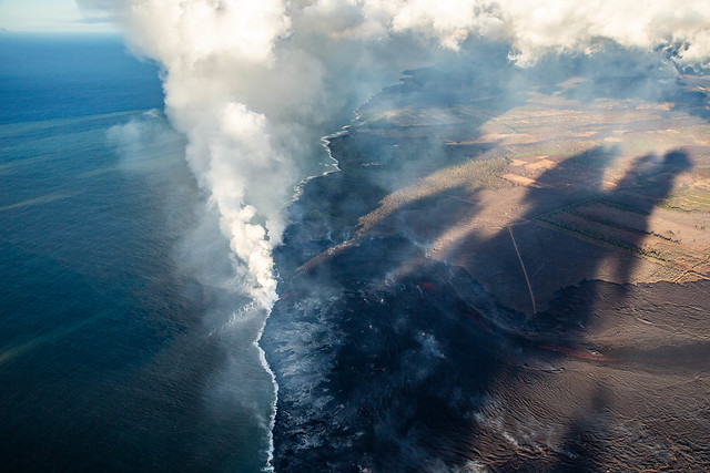 Hawaii Kilauea Eruption 2018 Ocean Entry Big Island