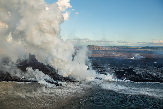 Hawaii Kilauea Eruption 2018 Ocean Entry Big Island
