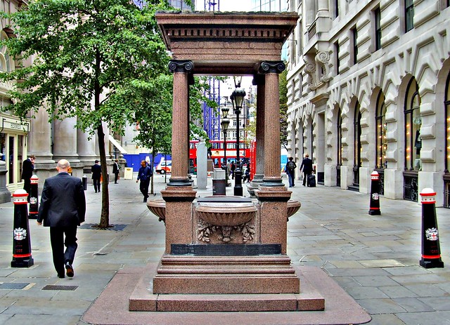 Old drinking fountain in London