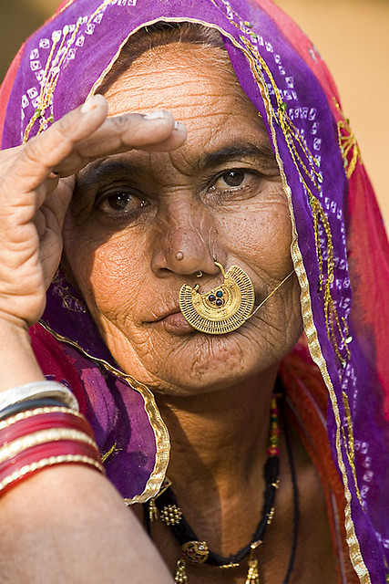 Portrait of a Bishnoi woman.  (Explore )