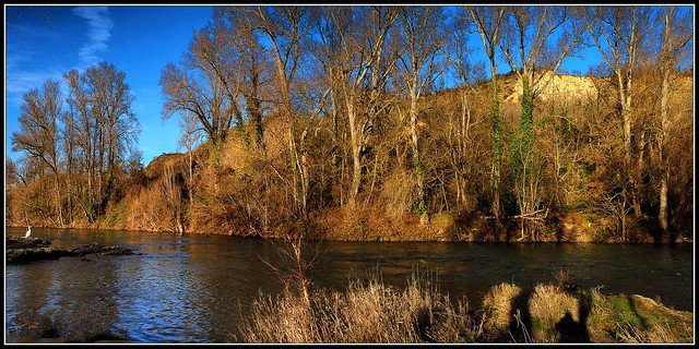 Coucher de soleil sur la rivière à Clermont le Fort