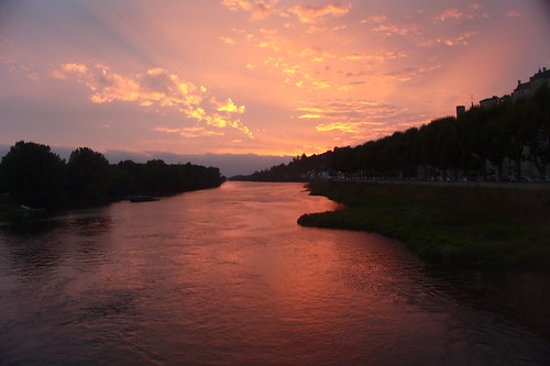 An Evening in Chinon by Wallorando, Chinon on the Vienne river, Francebuiltin camera centrevaldeloire event france holidays landscape le
