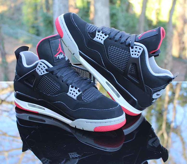 Air Jordan 4 Retro Bred Men’s Size 10 Black Cement 308497-… | Flickr