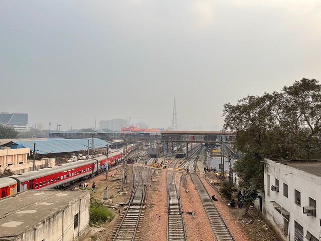 City Hangout - Train Spotting, The Bridge Upon the New Delhi Railway Station