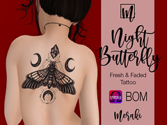 Meraki - Night Butterfly BOM and Omega Back Tatoo