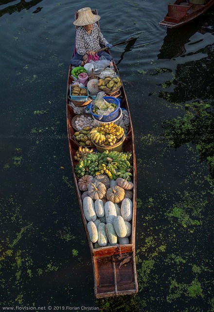 floating market, Thailand