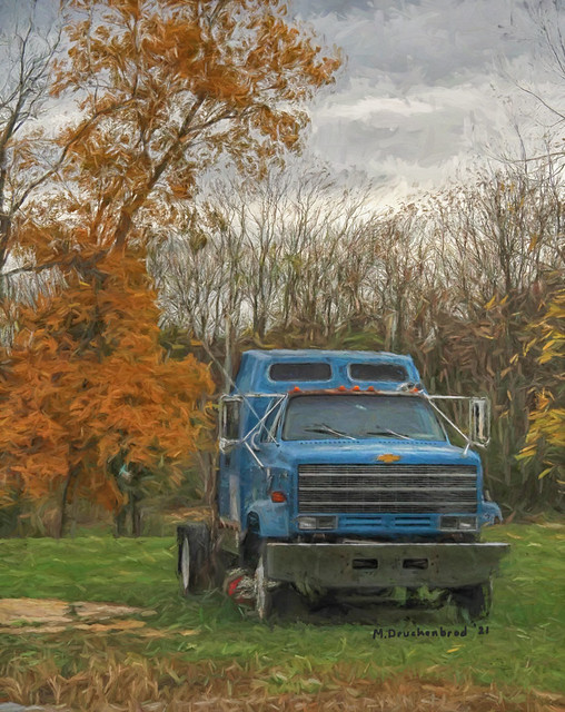 Chevy Truck Cab, Downsville Maryland, a digital painting