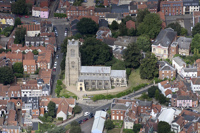 Norwich aerial image - St Giles on the Hill church
