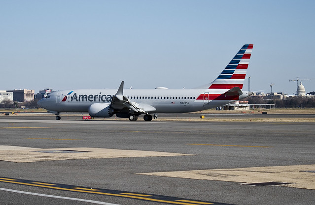 American Airline Boeing 737MAX at DCA