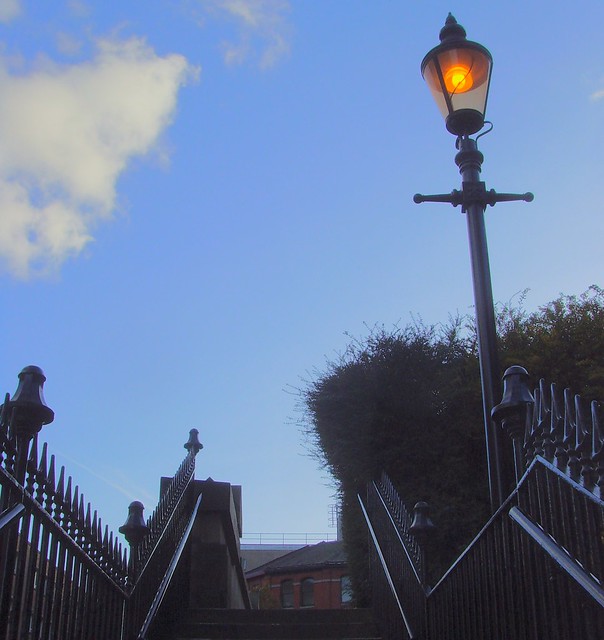 An atmospheric stairway in Bolton
