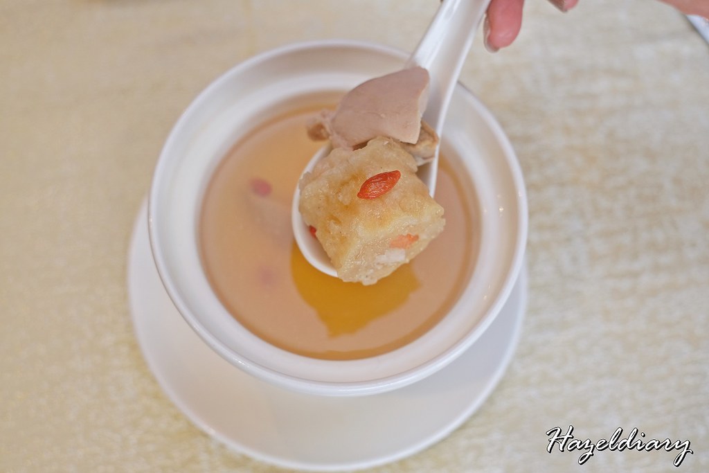 Peach Garden-Double-boiled Essence of Chicken Soup with Stuffed Fish Maw