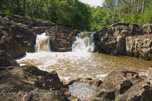 australia queensland wappafalls wappadam waterfall landscape river water pool