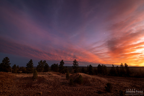 17 December 2020 — Flagstaff, Arizona — Sunset by Jeremy P Perez, A sweeping fan of scrumptious sunset from a couple weeks ago on the east side of Flagstaff.arizona f