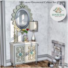 DD Lorena Ornamental Cabinet Set-Ad