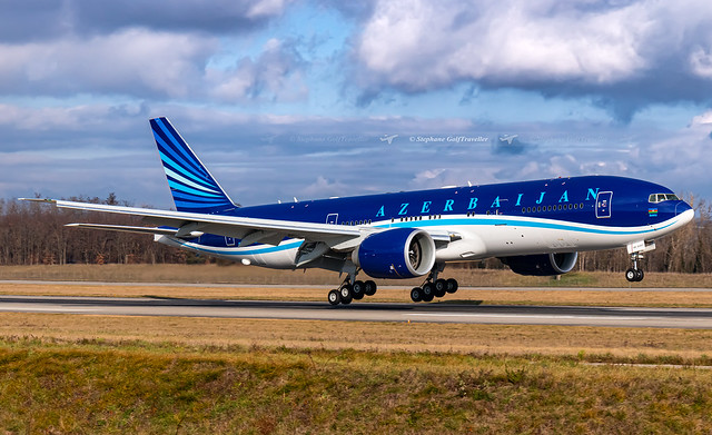 BSL → 4K-AI001 Boeing 777-200LR of Azerbaijan Government