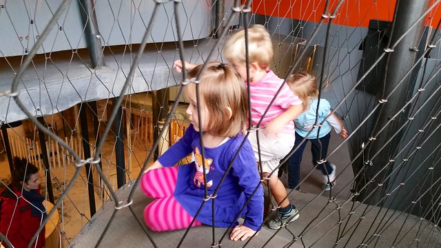 Kids Climbing At The Long Island Children's Museum