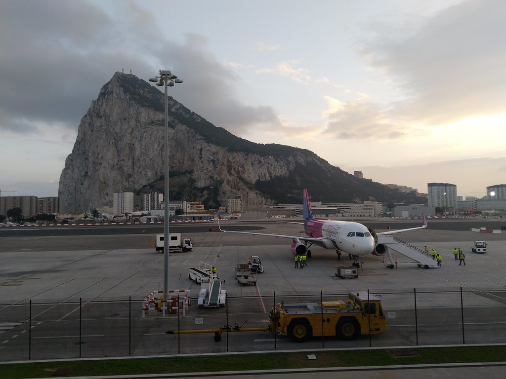 Wizz Air aircraft at Gibraltar Airport