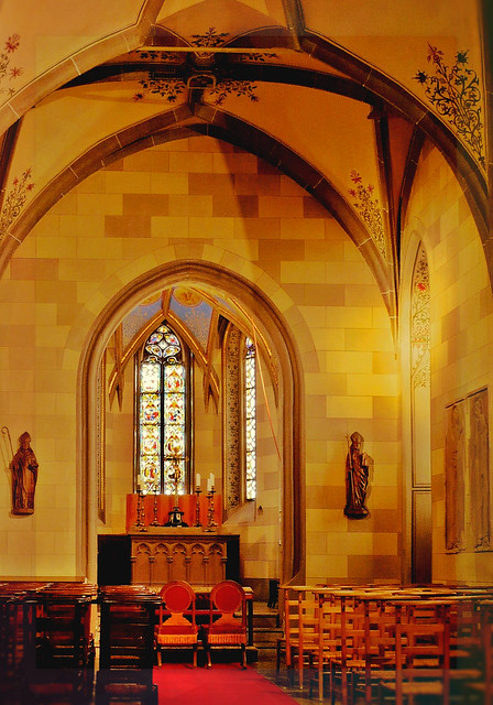 Sankt Michaels-Kapelle - Burg Hohenzollern, Württemberg, Deutschland. #004 framed