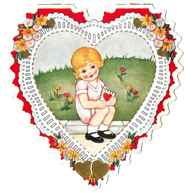 Vintage Child's Valentine Card - If I Could Get Your Ear A Minute, Circa 1920s