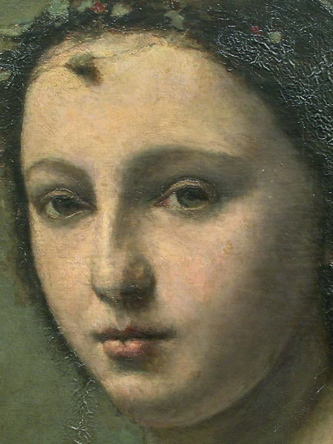 Camille COROT (Paris, 1796 - Paris, 1875) La Femme à la perle Vers 1868 ...