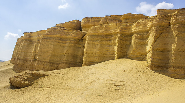 The desert of Egypt's Wadi El-Rayan Protectorate in Fayoum