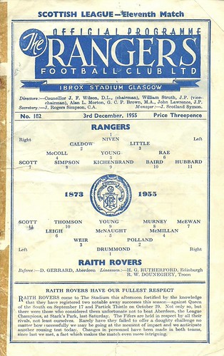 Rangers Vs Raith Rovers Logos Rangers Programmes | Flickr