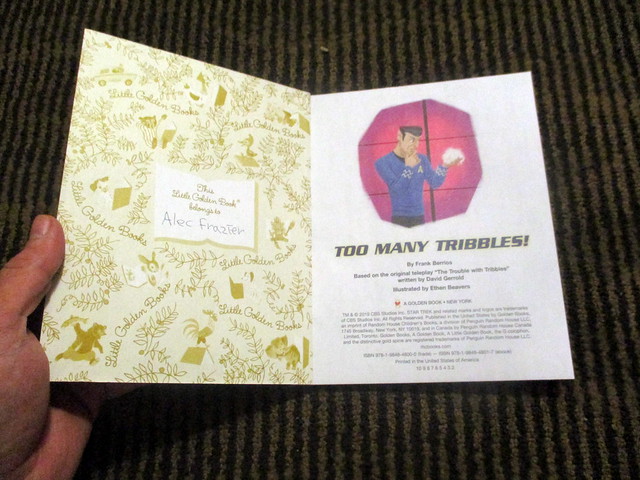 Opening Page Spread of Too Many Tribbles! (Star Trek) (Little Golden Book) Hardcover