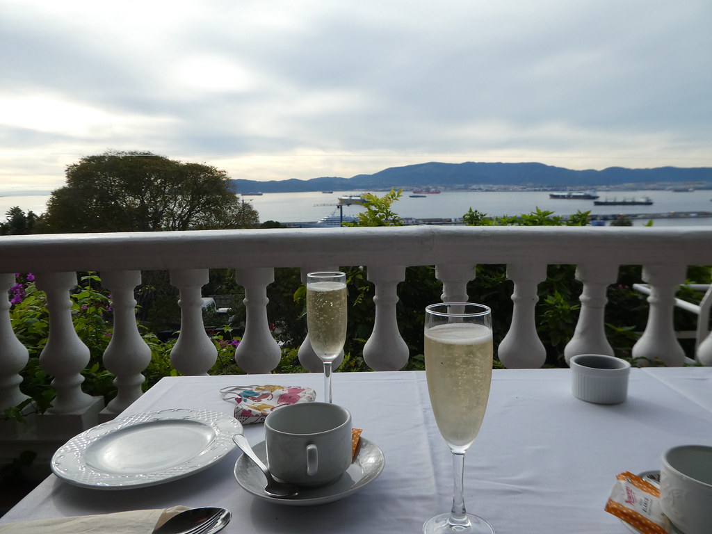 Champagne afternoon tea at The Rock Hotel, Gibraltar