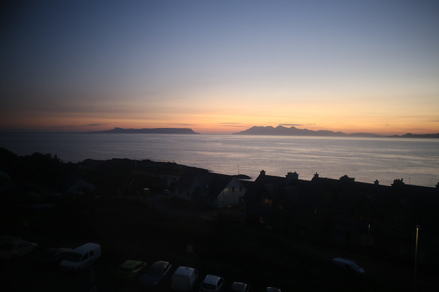 View from my hotel room in Mallaig