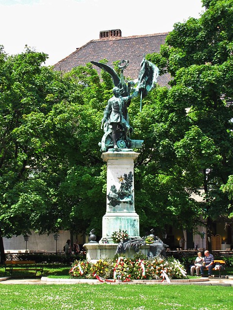 Statue of the Independence War, Old Town, Budapest, Hungary