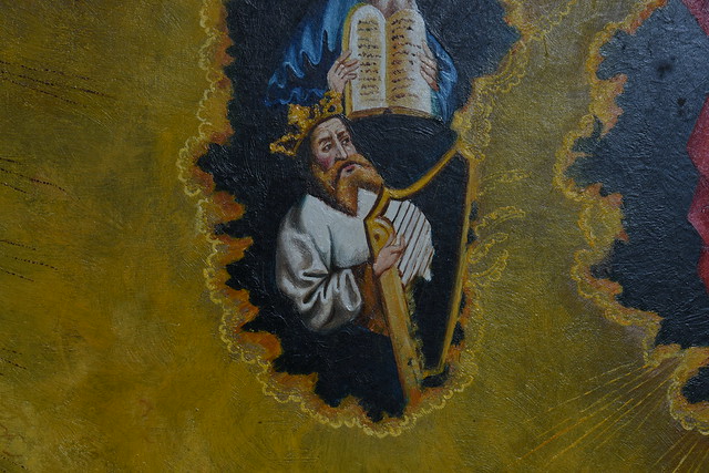 Marienfeld, Westfalen, Abtei Marienfeld, altar, Christ in majesty, detail