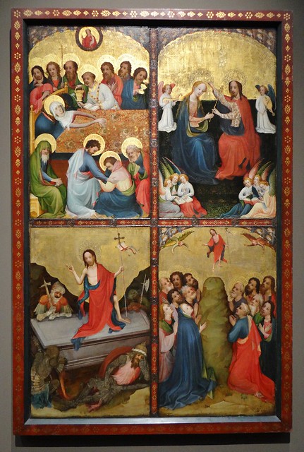 ca. 1420 - 'panel with scenes from the Life of the Virgin and Christ' (Meister von St. Laurenz), Cologne, former Kirche St. Laurenz, Cologne, Wallraf-Richartz-Museum, Cologne, Germany