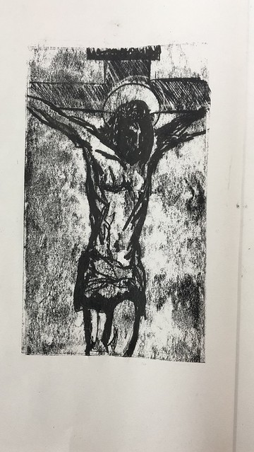The Crucifixion: Monotype