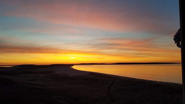 Morning Glow Over Kalmus Beach and Cape Cod....
