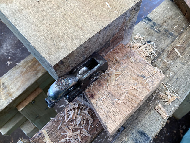 Fettling the front left wall plate joint - 8