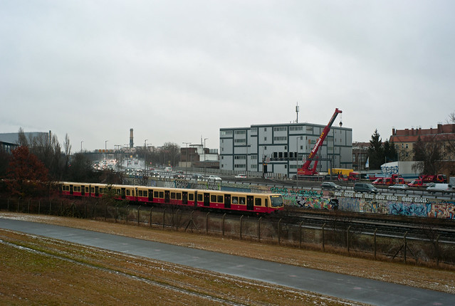 Berlin Flughafen Tempelhof S-Bahn Stadtautobahn  12.1.2021
