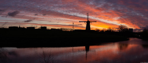 sunrise landscape hoofddorp windmill eersteling hanswesterink netherlands