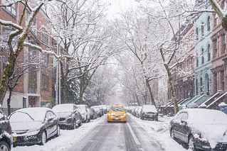 Snowy Upper West Side street | by NYC♥NYC