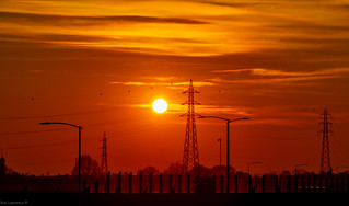 Start of Tonights Sunset over Milan looking from Omate-Italy 14/01/2021
