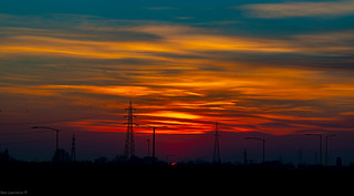 Tonights Sunset over Milan looking from Omate-Italy 14/01/2021