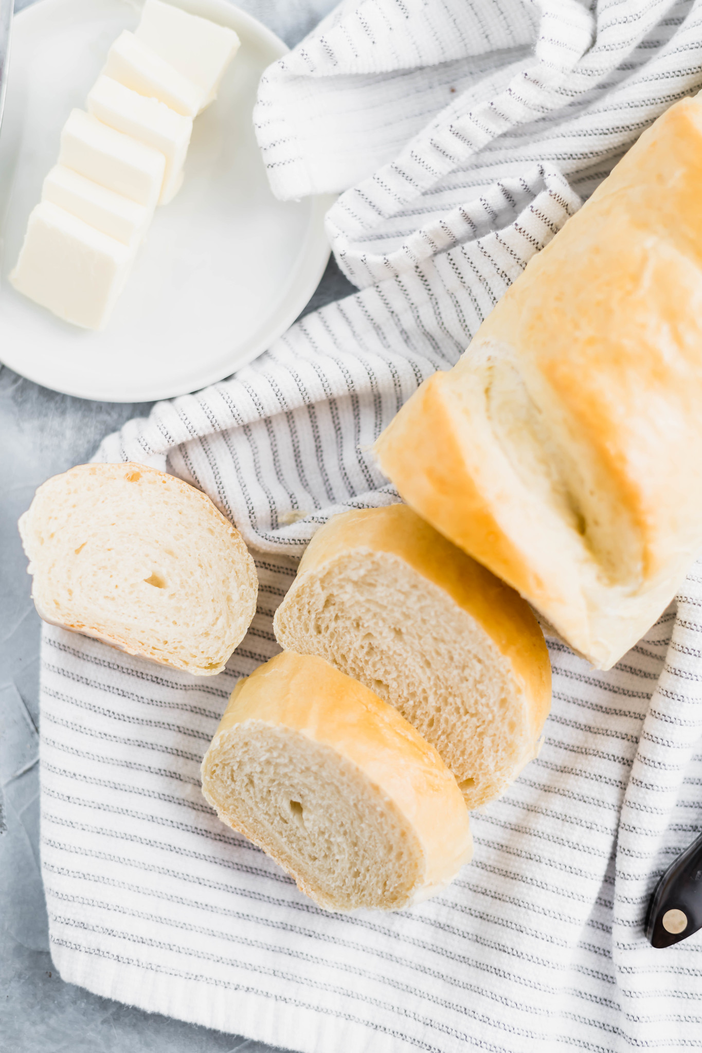 Don't be intimated by homemade bread. This Easy French Bread is super simple and yields two beautifully delicious loaves.