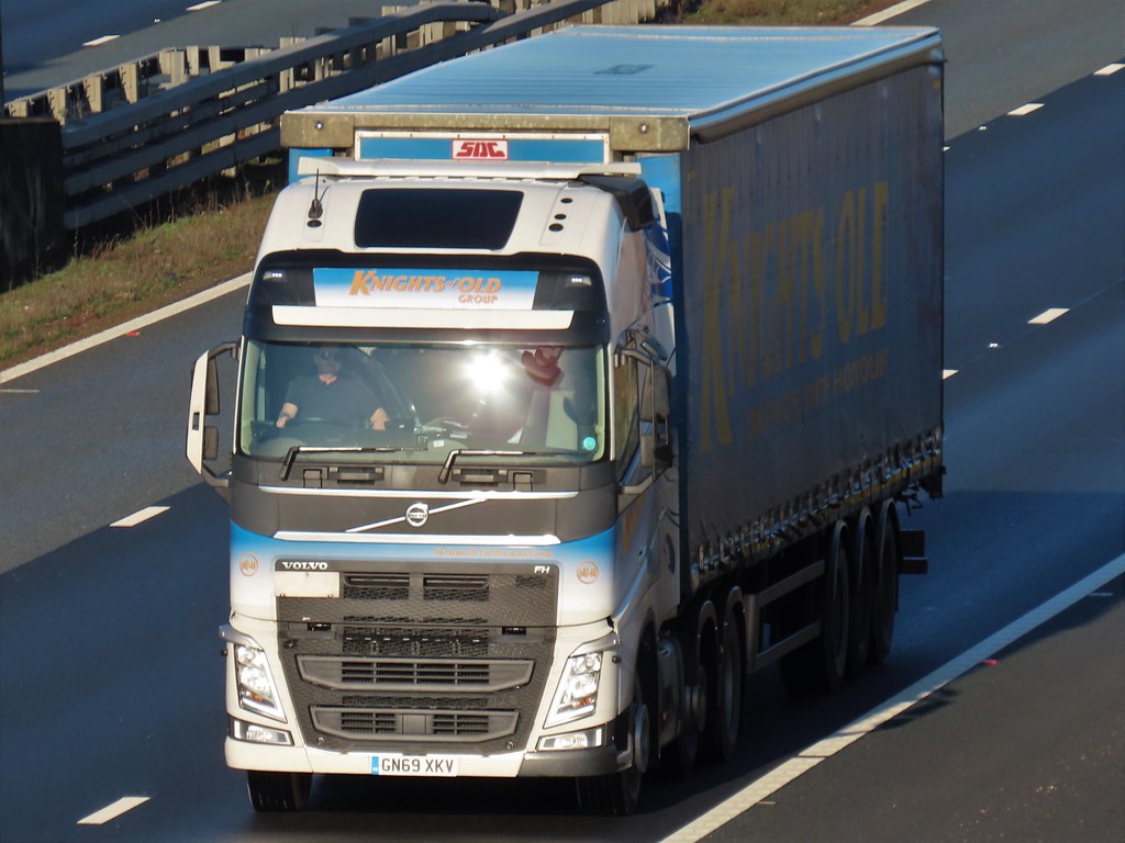 Knights Of Old, Volvo FH (GN69XKV) On The A1M Southbound