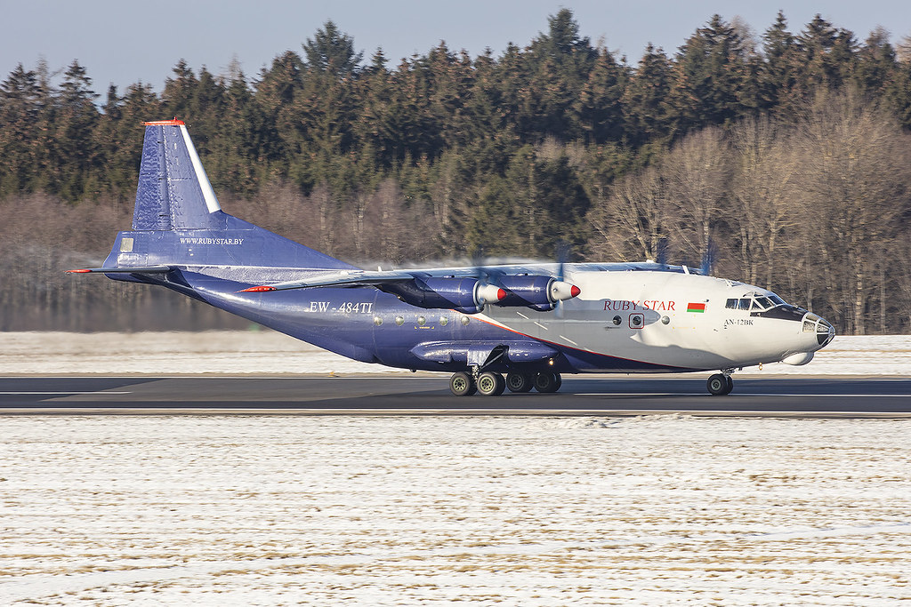 EW-484TI, Antonov An-12BK Ruby Star @ Frankfurt-Hahn HHN EDFH